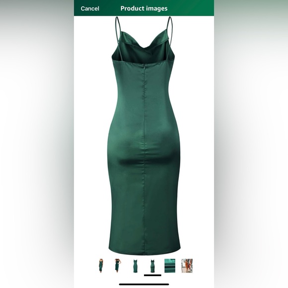 NWOT Beautiful Teal Midi Dress Size Large - Picture 4 of 10